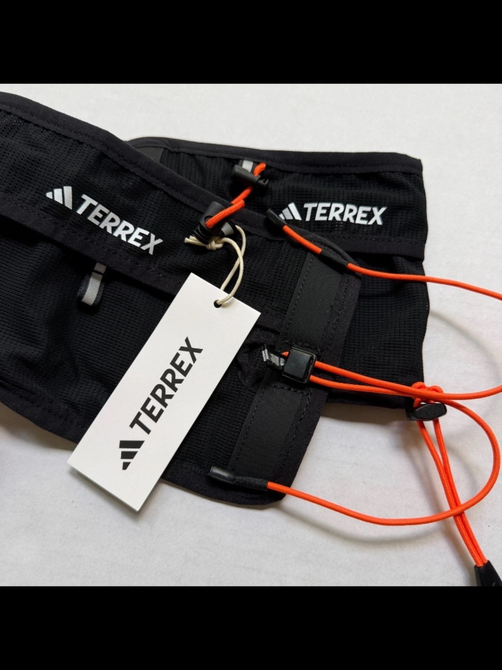 adidas TERREX TRX Trail Running Waist Belt Size Adjustable Reflective Black - Picture 4 of 5